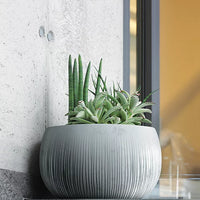 Doniczka BETON BOWL - czarny