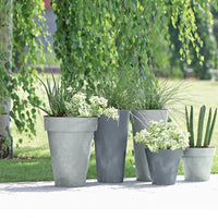 Doniczka CUBE SLIM BETON EFFECT- beton