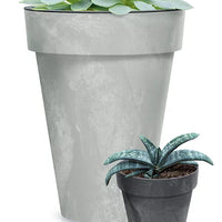 Doniczka CUBE SLIM BETON EFFECT- beton