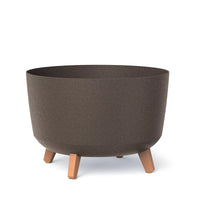 Doniczka Gracia Eco Wood Standard-kawa-FSC mix credit-DNV-COC-002260