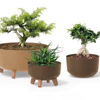 Doniczka Gracia Eco Wood Standard-antracyt-FSC mix credit-DNV-COC-002260