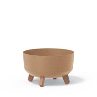Doniczka Gracia Low Eco Wood-antracyt-FSC mix credit-DNV-COC-002260
