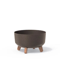 Doniczka Gracia Low Eco Wood-antracyt-FSC mix credit-DNV-COC-002260