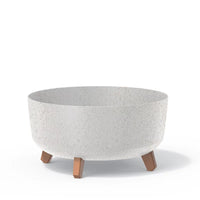 Doniczka Gracia Low Eco Wood-antracyt-FSC mix credit-DNV-COC-002260