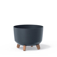 Doniczka Gracia Eco Wood-antracyt eco-FSC mix credit-DNV-COC-002260