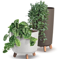 Doniczka Gracia Tubus Slim Eco Wood-antracyt-FSC mix credit-DNV-COC-002260