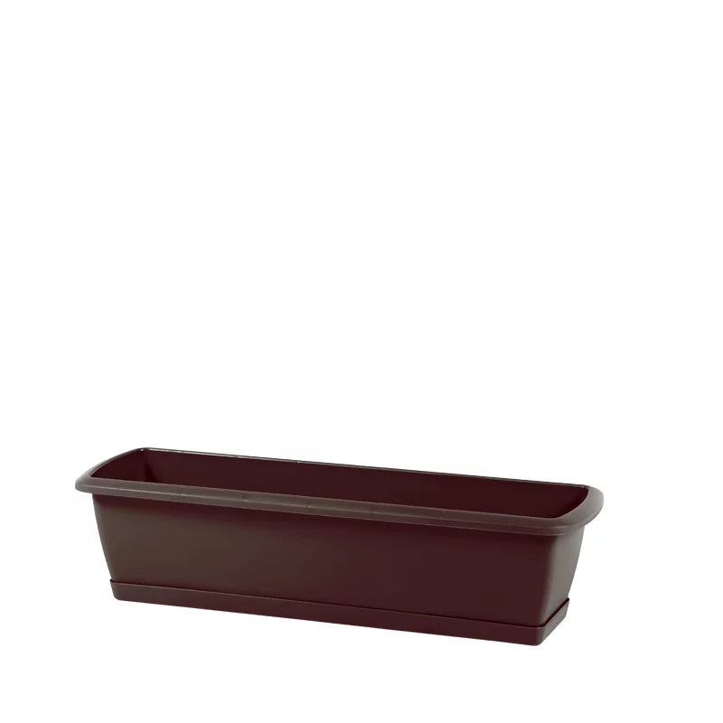 Skrzynka balkonowa z podstawką RESPANA SET - brąz