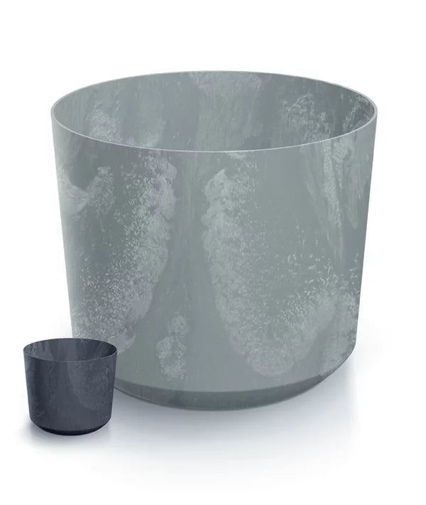 Doniczka TUBO BETON EFFECT - antracyt