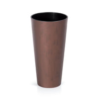 Doniczka TUBUS SLIM BETON EFFECT - stal kortenowa