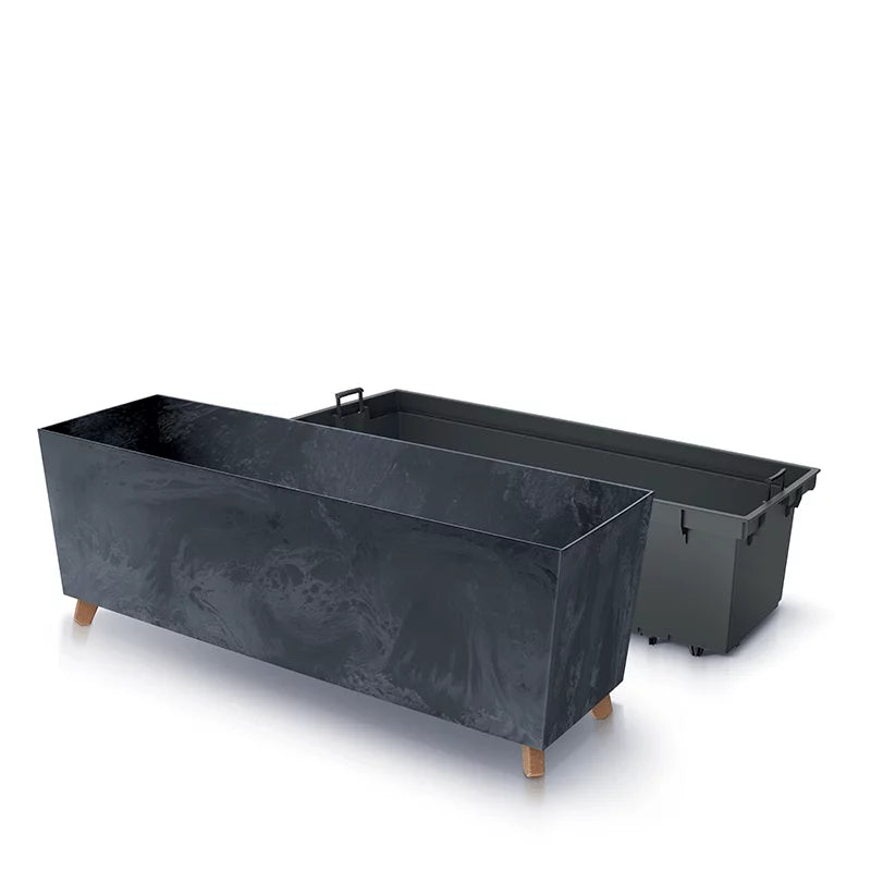 Doniczka URBI CASE BETON EFFECT N - marengo