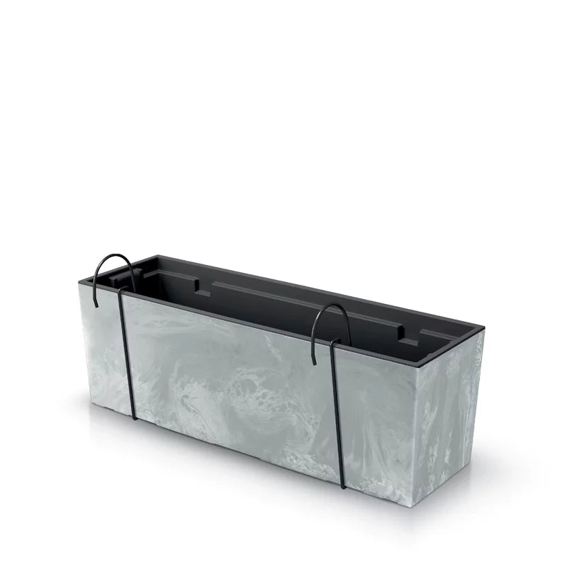 Doniczka URBI CASE BETON EFFECT W- terakota