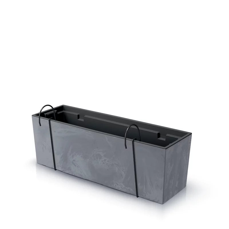 Doniczka URBI CASE BETON EFFECT W- terakota