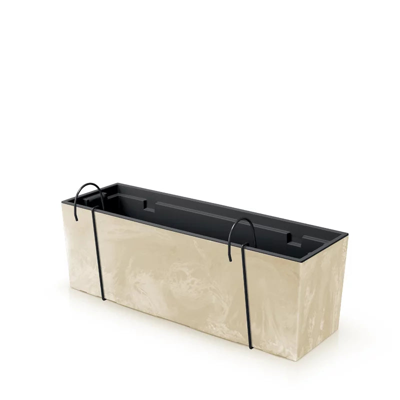Doniczka URBI CASE BETON EFFECT W- terakota