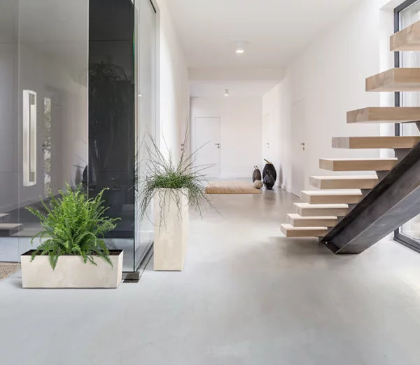 Doniczka URBI CASE MIDDLE BETON EFFECT - marengo