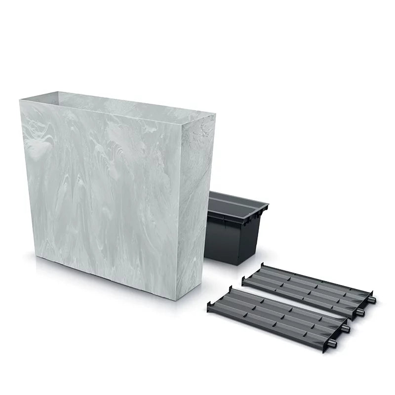 Doniczka URBI CASE TOWER BETON EFFECT - beton
