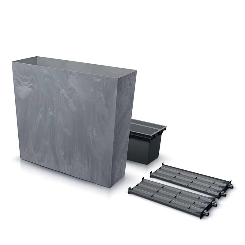 Doniczka URBI CASE TOWER BETON EFFECT - beton