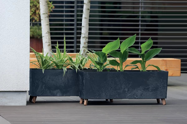 Doniczka URBI CASE BETON EFFECT N - beton