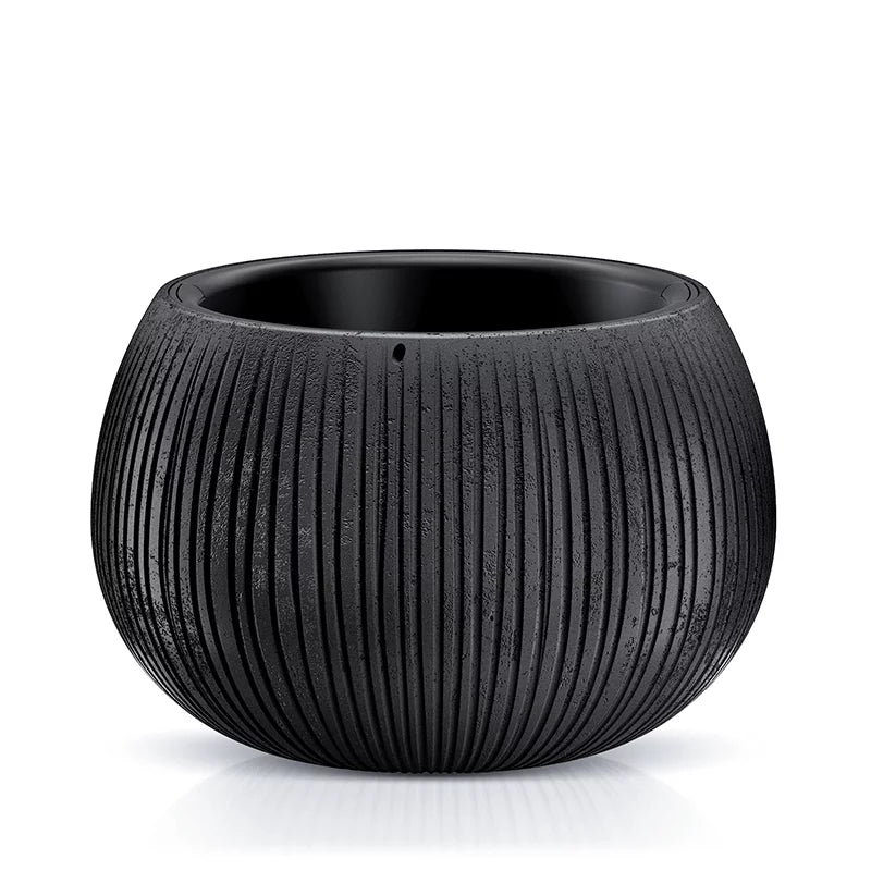 Doniczka BETON BOWL - czarny