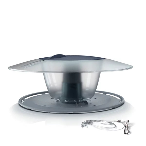 Karmnik dla ptaków BIRDYFEED ROUND - szary kamienny [base:405U, top:S433]