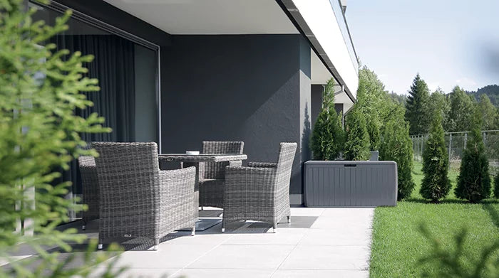 Skrzynia ogrodowa BOXE BOARD - antracytowy