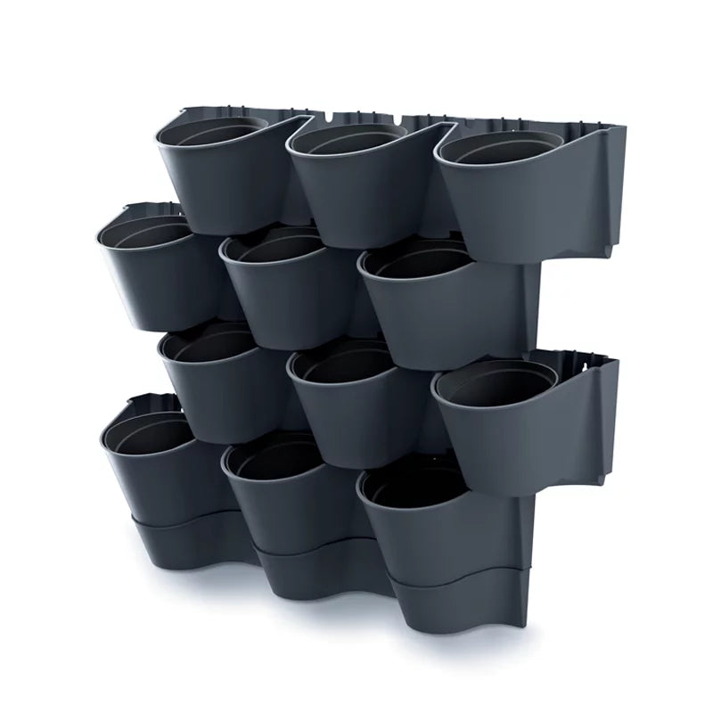 Ogród wertykalny wiszący  - CASCADE WALL - antracyt