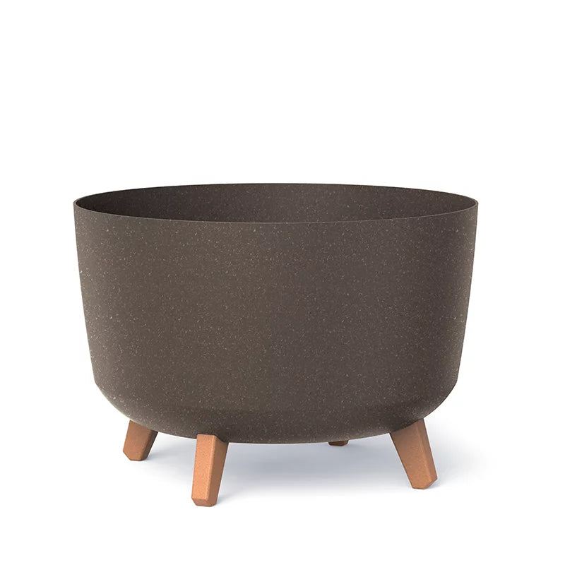 Doniczka Gracia Eco Wood-antracyt eco-FSC mix credit-DNV-COC-002260
