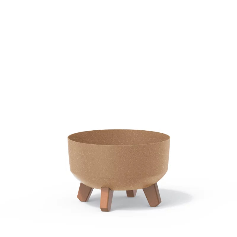 Doniczka Gracia Low Eco Wood-antracyt-FSC mix credit-DNV-COC-002260