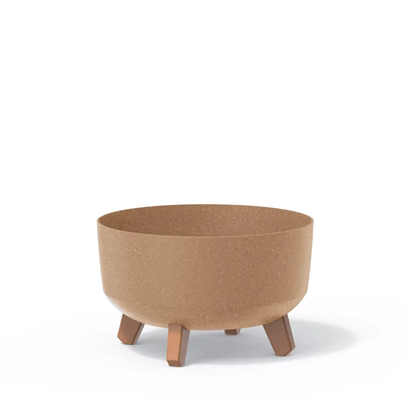 Doniczka Gracia Low Eco Wood-antracyt-FSC mix credit-DNV-COC-002260
