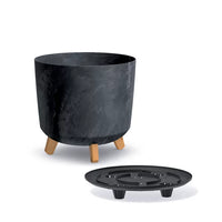 Doniczka GRACIA TUBUS BETON EFFECT - antracyt