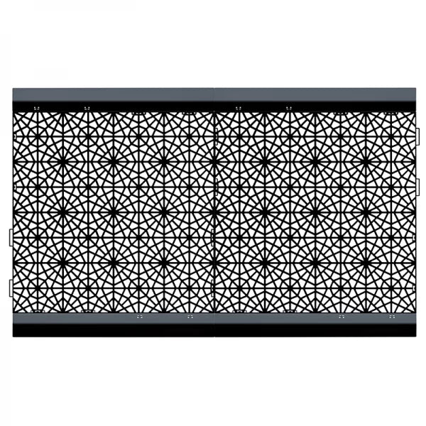 Kratka ażurowa MOSAIC - czarny