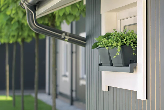 Skrzynka balkonowa RESPANA EASY CARE - szary kamienny