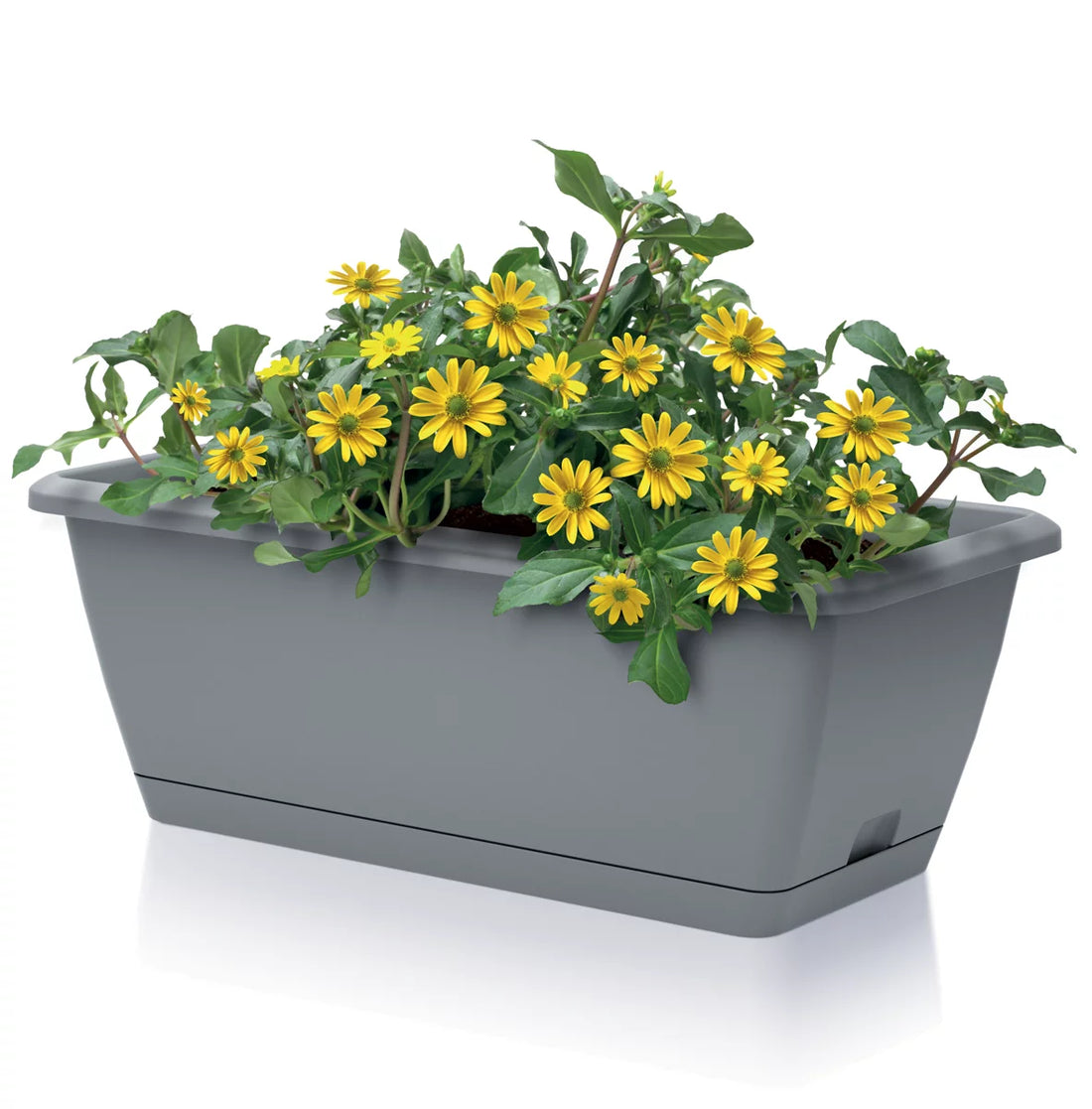 Skrzynka balkonowa RESPANA EASY CARE - szary kamienny