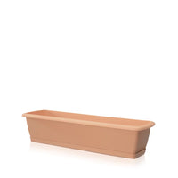 Skrzynka balkonowa z podstawką RESPANA SET - szary kamienny