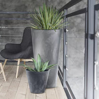 DoniczkaTUBUS BETON EFFECT- antracytowy