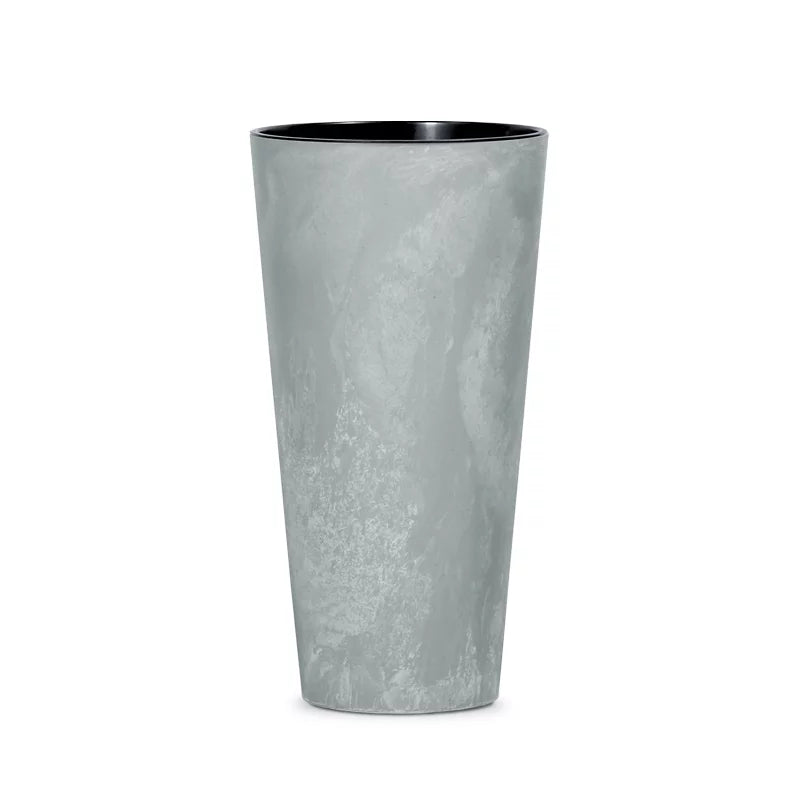 Doniczka  TUBUS SLIM BETON EFFECT - antracyt