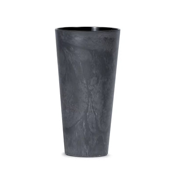Doniczka  TUBUS SLIM BETON EFFECT - antracyt